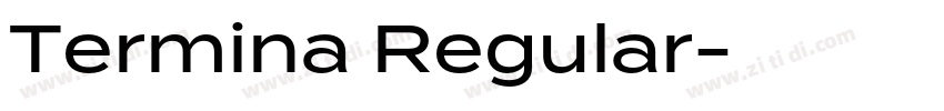 Termina Regular字体转换